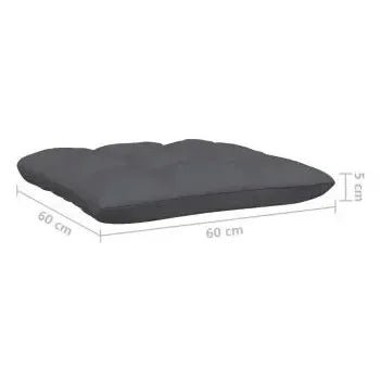Conjunto de sofás con cojines y mesa de jardín fabricado en madera de pino de vidaXL 8