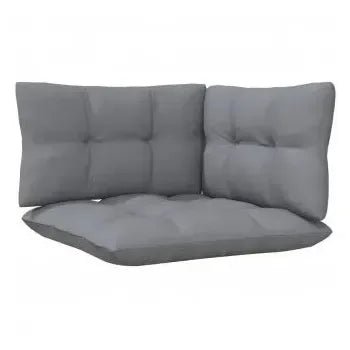 Juego de 9 muebles modulares con cojines para exterior de madera maciza de pino de vidaXL 5