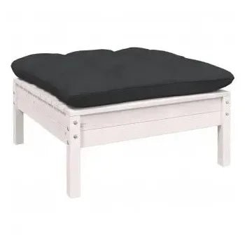 Juego de mobiliario de jardín de madera de pino color gris antracita 10 piezas de vidaXL 5