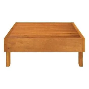 Juego de muebles de jardín de 2 piezas de madera maciza de acacia con cojines gris oscuro de vidaXL 6