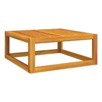 Set de sofás y silla con reposapiés de jardín de 12 piezas fabricado en madera de acacia de vidaXL 8
