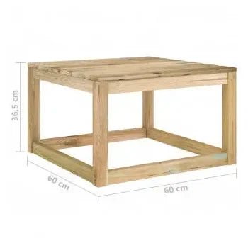 Conjunto de muebles para jardín palets de madera de pino verde impregnada de vidaXL 10
