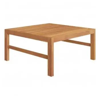 Conjunto de sofá y mesa para jardín de madera de teca lijada fina con acabado a base de agua de vidaXL 6