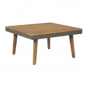 Conjunto de muebles para el jardín fabricado en madera acacia color marrón y gris de vidaXL 5