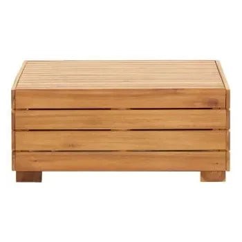 Conjunto de sofás y mesa de jardín de madera maciza de acacia en acabado color marrón de vidaXL 10